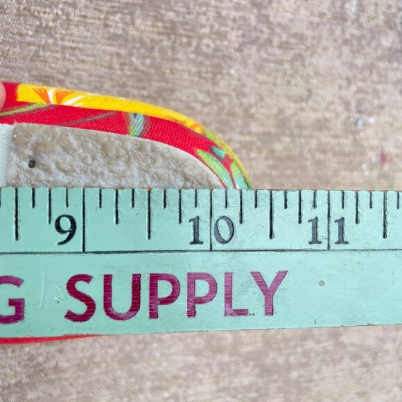 Vintage Milehigh by Diesel Tropical Red Flats Womens FLeather Sole Fruit 10 - Picture 14 of 14